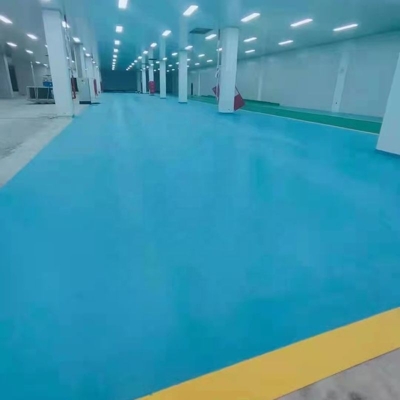 PVC 작업실 바닥 덮개 1.4mm 작업실 비닐 바닥 파란색 녹색
