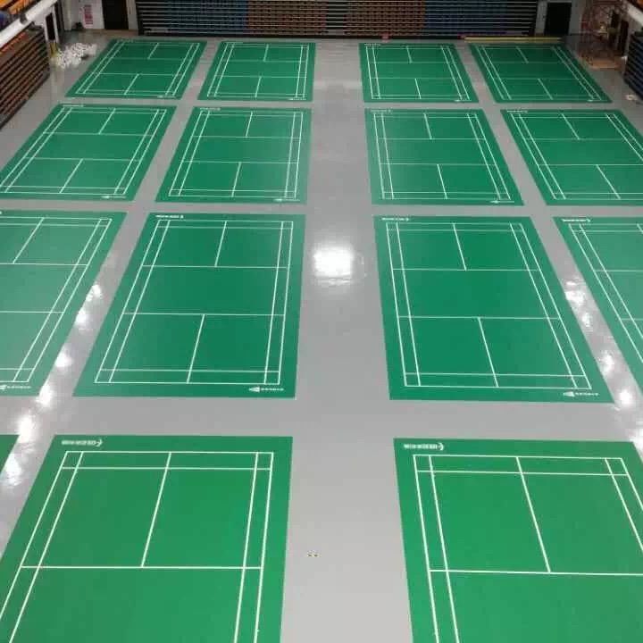안티 슬라이드 PVC 비닐 배드민턴 코트 바닥