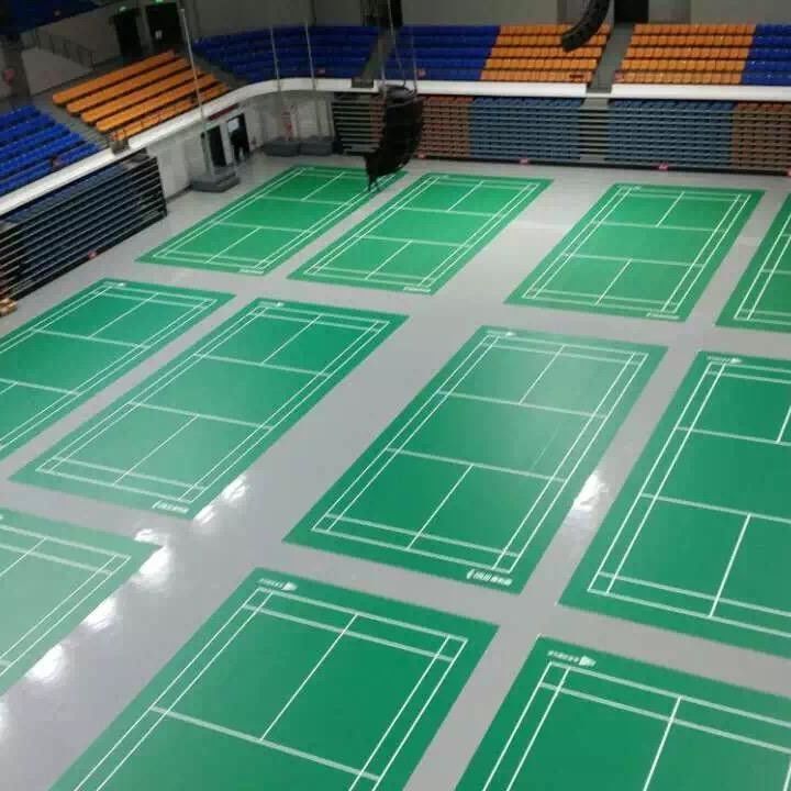 바닥 액세서리 제공 Relle PVC 비닐 바닥 롤 실내 배드민턴 코트