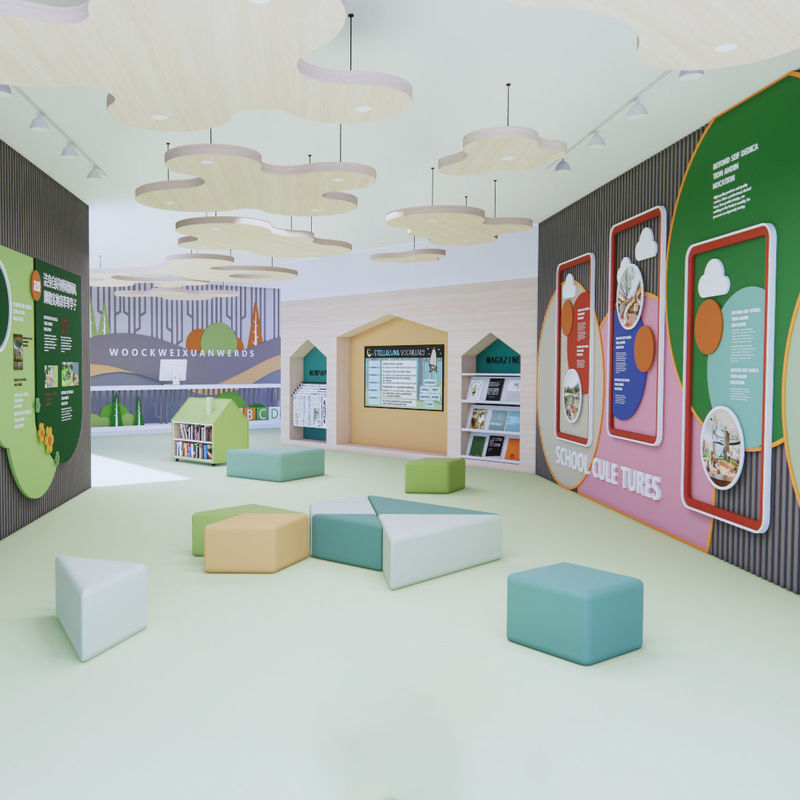 다양한 패턴의 PVC 바닥재, 쉬운 유지 관리, 높은 오염 방지, 미니멀 디자인의 상업 공간용