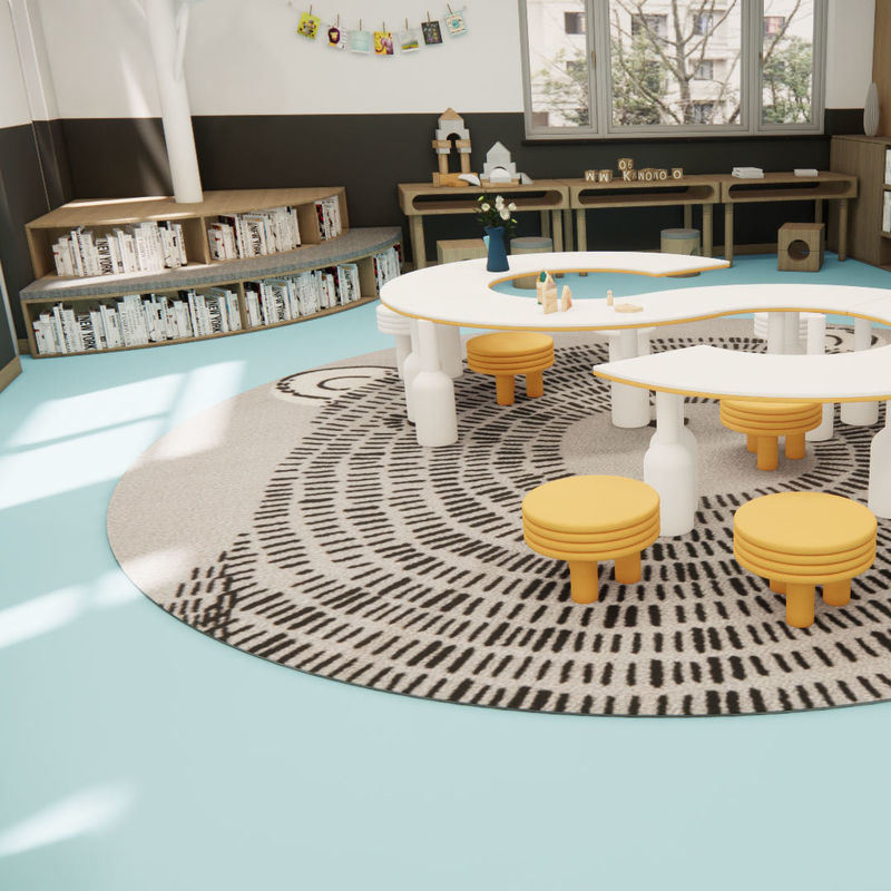 고하중 바닥재 PVC 바닥재 (교통량이 많은 지역 및 고습 환경)