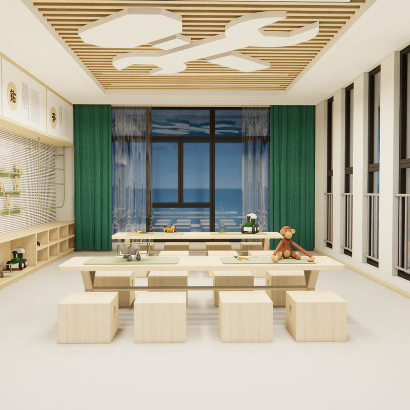 고하중 바닥재 PVC 바닥재 (교통량이 많은 지역 및 고습 환경)