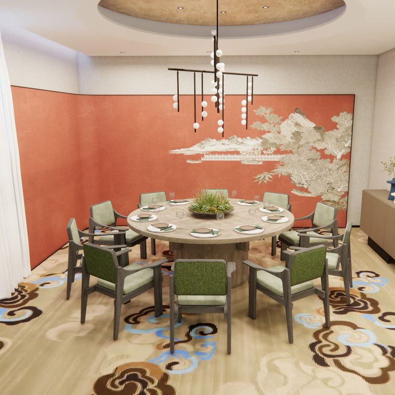 소음 흡수 및 소음 감소 렐레 카펫 안전 및 편안함 향상 아름다운 환경