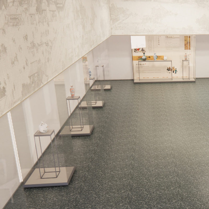 문화재 미술관 전시용 레레 고무 바닥