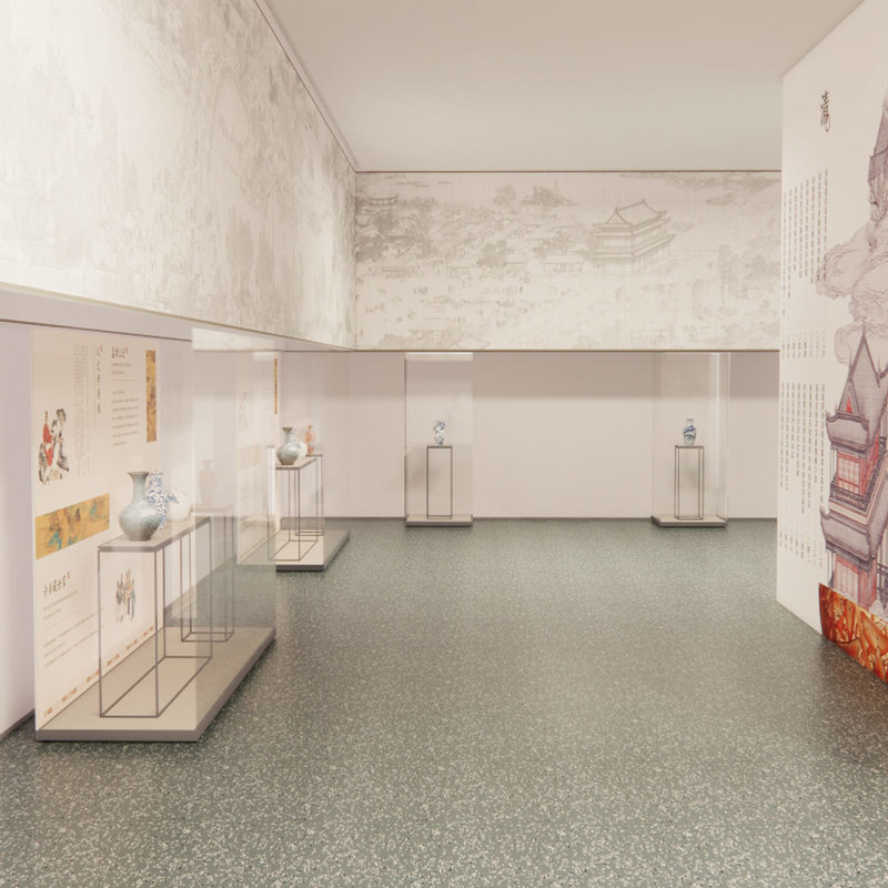 문화재 미술관 전시용 레레 고무 바닥