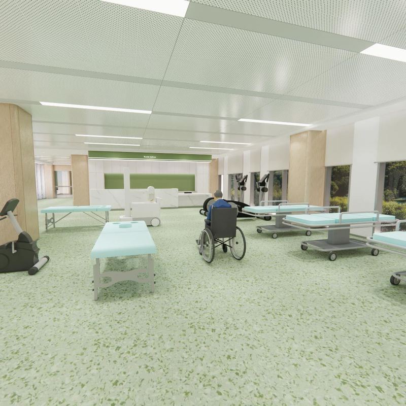 루미나 헬스/인피니티 시리즈: 요양병원용 항균용 간결 상업용 바닥