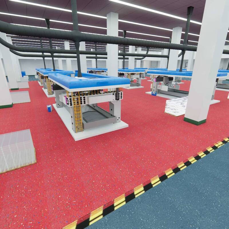 Relle 먼지 없는 탄소 규소 안전 바닥재 (청정 구역 마모 방지 미끄럼 방지 방화 친환경)