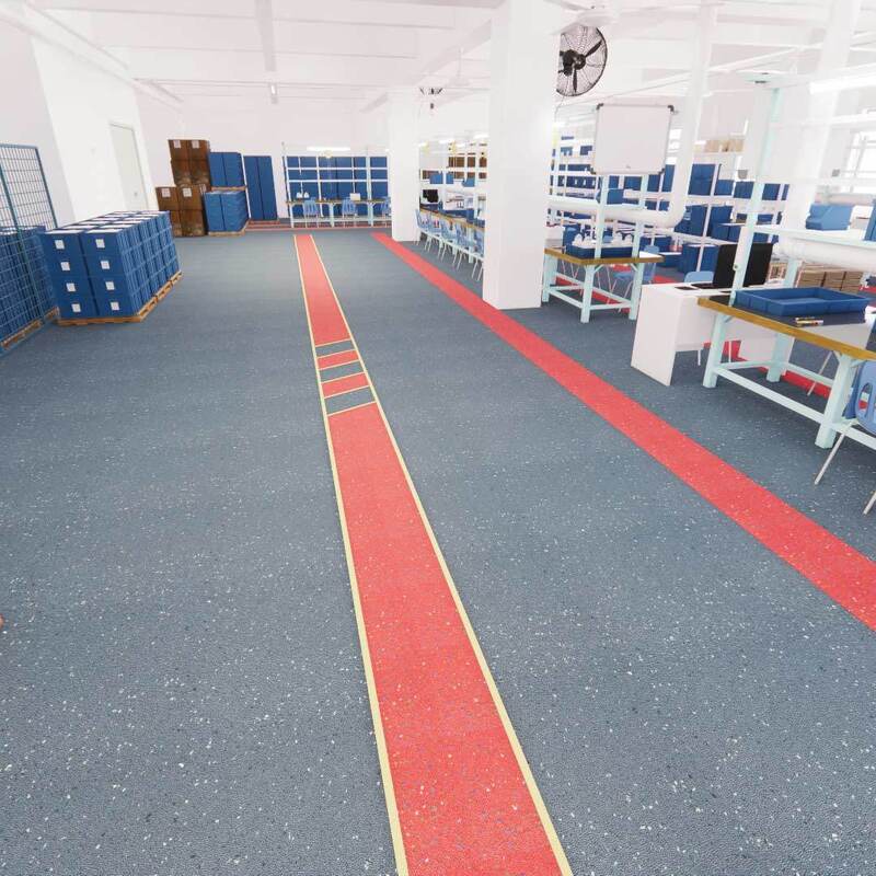 Relle 먼지 없는 탄소 규소 안전 바닥재 (청정 구역 마모 방지 미끄럼 방지 방화 친환경)