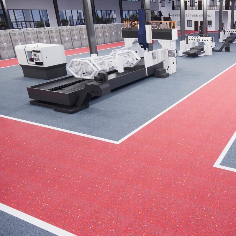 Relle 먼지 없는 탄소 규소 안전 바닥재 (청정 구역 마모 방지 미끄럼 방지 방화 친환경)