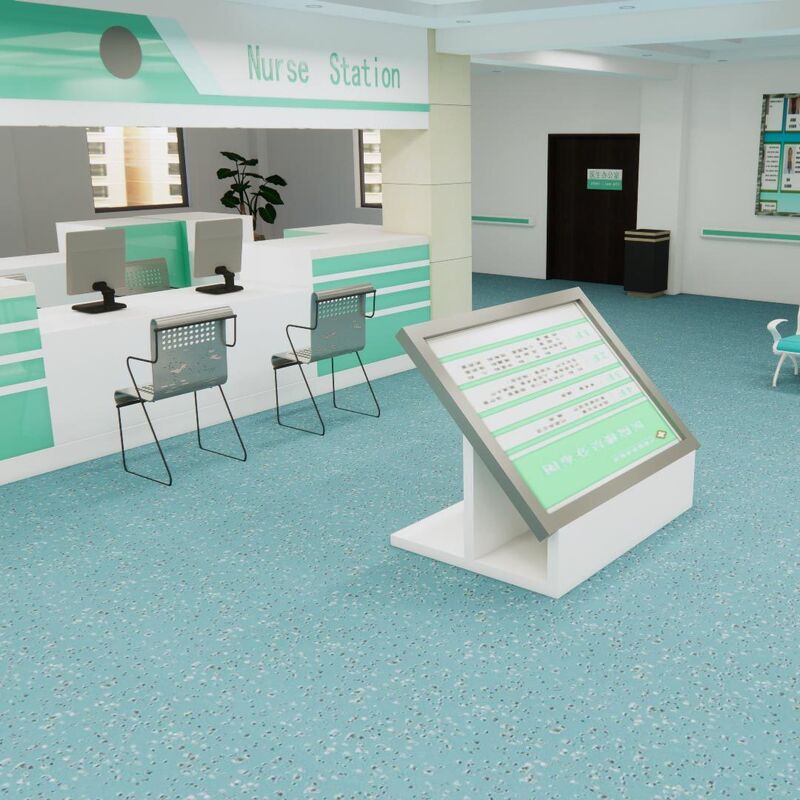 Relle Clinic Area R11 Grade Carborundum Flooring (Anti-Slip Antibacterial Medical Eco-Type)