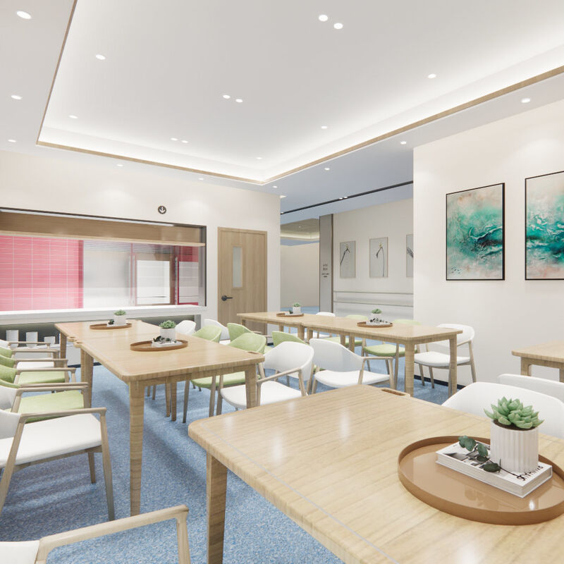 노인집 환자실의 반 스크래치 표면으로 충격을 견딜 수 있는 균일 바닥