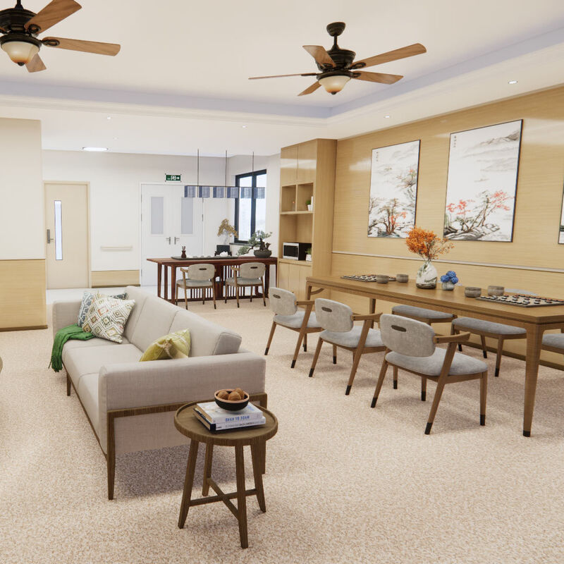 노인집 환자실의 반 스크래치 표면으로 충격을 견딜 수 있는 균일 바닥