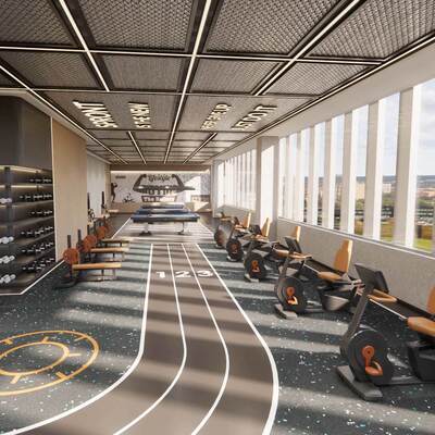 Gym Anti-slip Safe Super Wear-resistant Emery Protection Floor